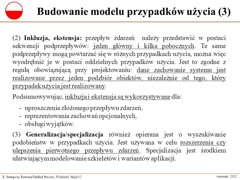 Wykład 6 Przypadki użycia a proces ppt pobierz